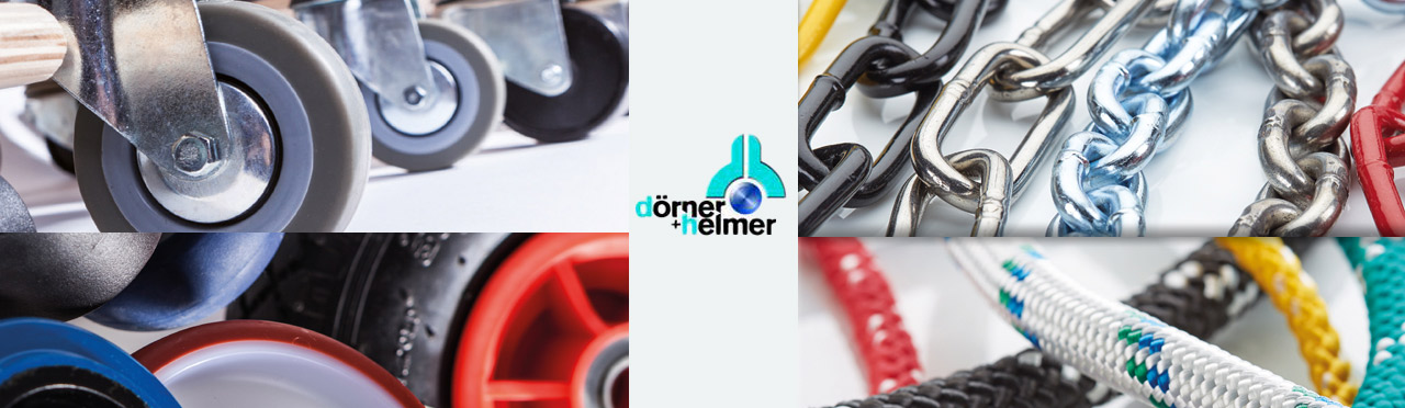 Doerner + Helmer: Aides au transport, chaînes, cordes, poulies et roues Dörner et Helmer Roues, poulies, chaînes et câbles