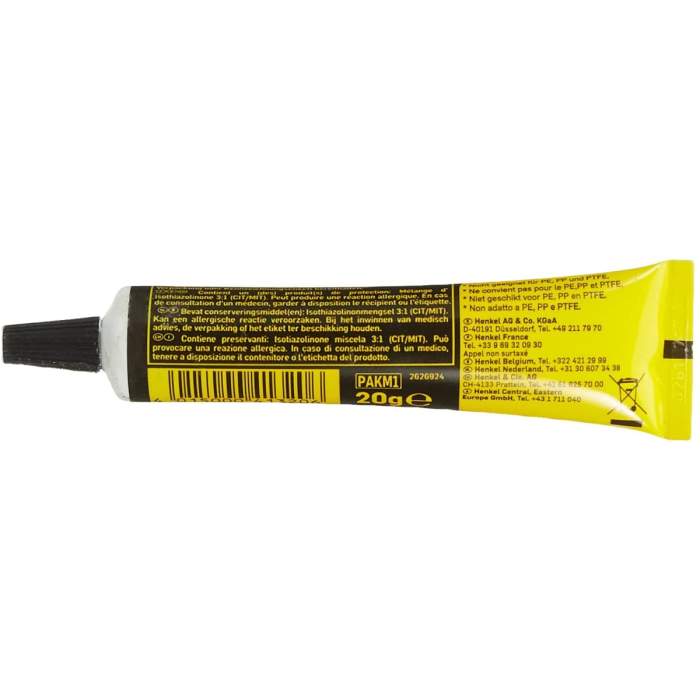 Colle Seconde Pattex All Plastic Tube 2g Blister Sur