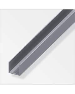 Alfer Profilé en U carré aluminium 23,5x23,5 mm