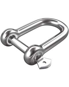 Doerner + Helmer D-Schäkel 2er-Set gerade Edelstahl 25 mm