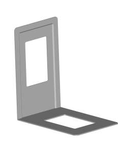 Element-System Bücherstütze weissalu 130x120 mm, 4 Stück