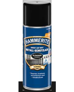 Hammerite Metall-Schutzlack Spraydose Schwarz Glänzend 400 ml