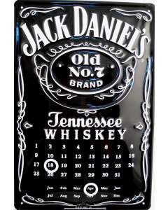 Puag Blechschild Jack Daniels Kalender Blech 30 x 20