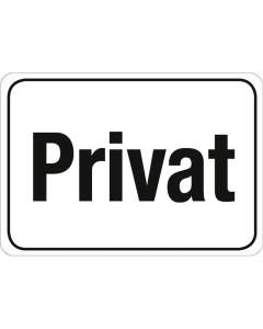 Puag Blechschild mit Kordel Privat Blech 16.5 x 11.5 cm