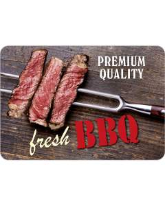Puag Blechschild mit Kordel Fresh BBQ Blech 16.5 x 11.5 cm