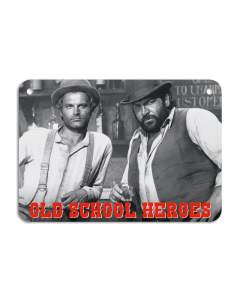Puag Blechschild mit Kordel Old School Heroes Blech 16.5 x 11.5 cm