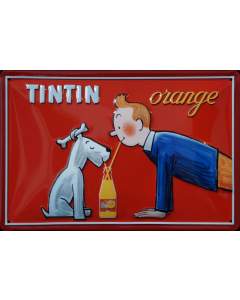 Puag Tintin orange 30 x 20 cm Werbeschild