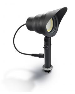  Strahler Kunststoff schwarz,  4W, Warmweiss, IP67, MR20, LED, 400L Easy-Connect Kunststoff 4W Kunststoff schwarz