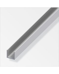 Alfer U-Profil Aluminium eloxiert silber