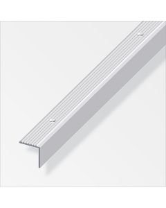 Alfer Profilé d'escalier aluminium anodisé, perforé