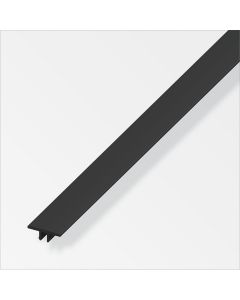 Alfer Abdeckleiste Kunststoff (Hart-PVC) Schwarz 1000 mm
