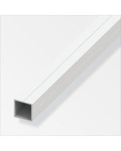 Alfe Tube carré PVC 100 mm blanc