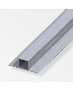Alfer Quadratrohr 2 Schenkel 180° Aluminium blank