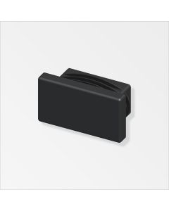 Alfer Lamellenstopfen rechteckig, Kunststoff schwarz, 19.5 mm