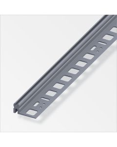 Alfer Fliesen Trägerprofil PVC heissgeprägt Grau 1000x13.5x30 mm