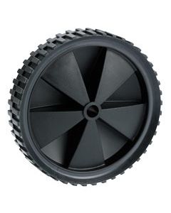 Doerner + Helmer Rad mit Kunststofffelge und Stollenprofil Kunststoff Schwarz 34 mm