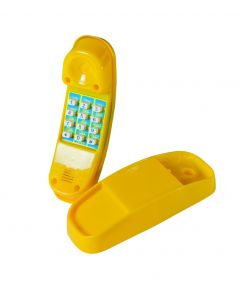 Akubi Telefon Kunststoff gelb