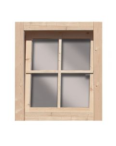Karibu Dreh-/Kippfenster aus Echtglas 38/40 mm