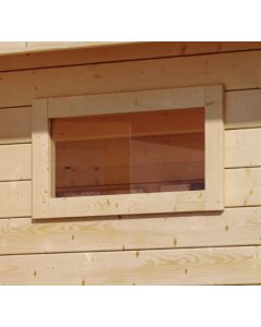 Karibu Fenster feststehend quer 38 mm Nordische Fichte Naturbelassen