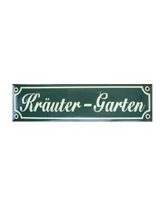 Münder Kräutergarten 30 x 8 cm Email-Mini-Strassenschild