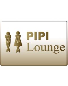 Puag Blechpostkarte Pipi Lounge Blech 10 x 15 cm