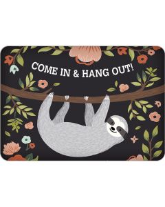 Puag Blechschild mit Kordel Faultier Come in & Hang out! Blech 16.5 x 11.5 cm