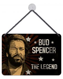 Puag Blechschild mit Kordel Bud Spencer The Legend Blech 16.5 x 11.5 cm