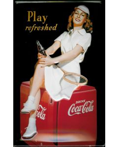 Puag Coca Cola Play Refreshed 30 x 20 cm Werbeschild