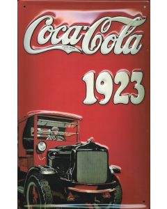 Puag 1923 - LKW Coca Cola 30 x 20 cm Werbeschild