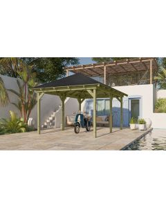 Karibu Pavillon Perida Toit en croupe rectangulaire