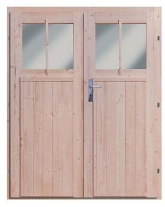 Karibu Zusatz-Doppelflügeltür für Gartenhaus Wandlitz