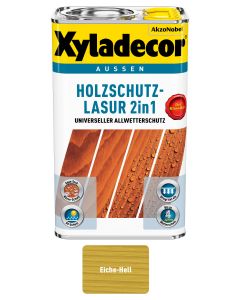 Xyladecor Holzschutz-Lasur 2 in 1 Eiche Hell Matt