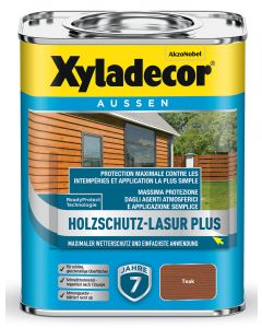 Xyladecor Holzschutz-Lasur Plus Teak Seidenmatt 