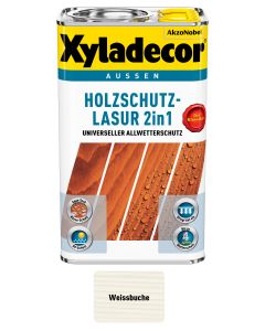 Xyladecor Holzschutz-Lasur 2 in 1 Weissbuche Naturmatt
