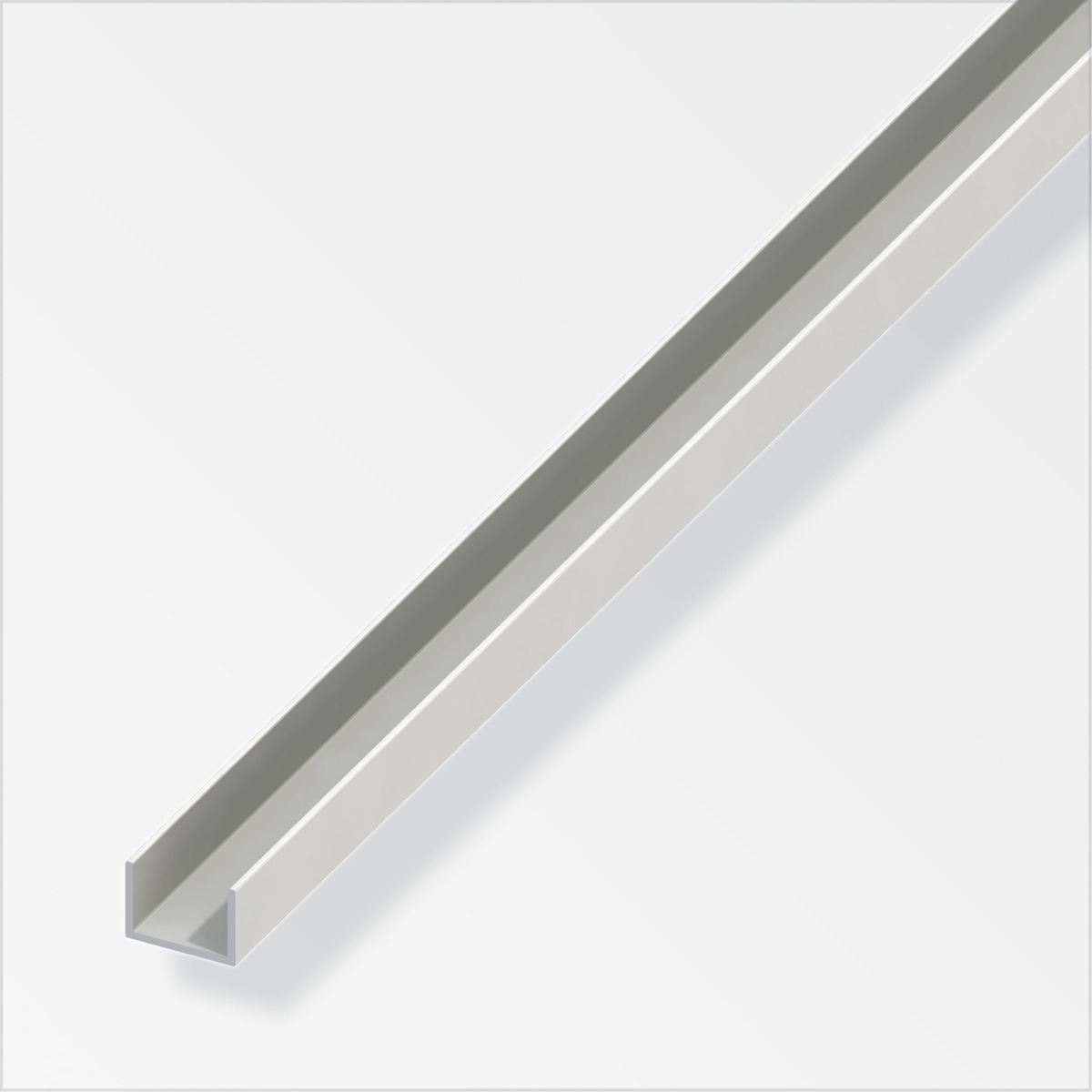 Alfer U-Profil PVC Weiss 1000 mm 10x12x1 mm